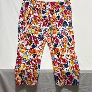 Colorful Floral Women's Capris